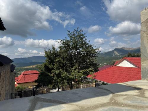 a view of roofs of houses with a tree at Трехкомнатный дом в Пиргулу in Avaxıl