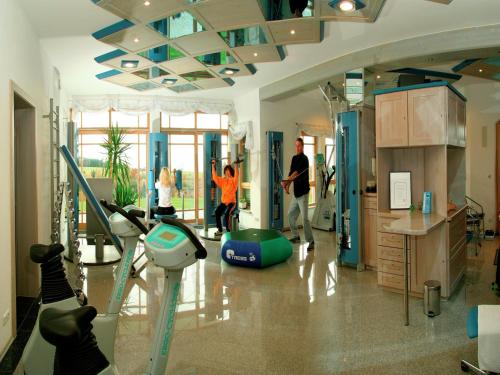 Pusat kecergasan dan/atau kemudahan kecergasan di Holiday home with panoramic view and every convenience - spa