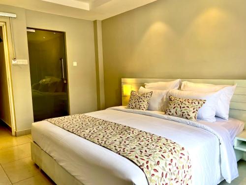 Cama o camas de una habitación en Candea Kandy