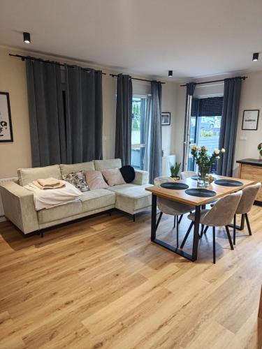 Χώρος καθιστικού στο Apartament na Letniej
