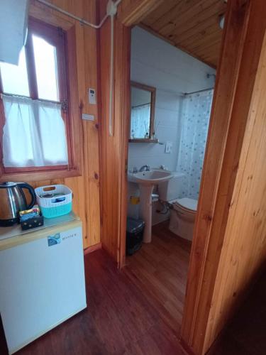 Koupelna v ubytování Posada de los Gansos