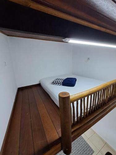 Ένα ή περισσότερα κρεβάτια σε δωμάτιο στο Casinha ilha