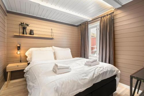 Ένα ή περισσότερα κρεβάτια σε δωμάτιο στο Red Polar House