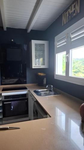 Nhà bếp/bếp nhỏ tại Vill'happy Martinique