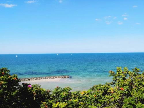 a small island in the middle of the ocean at 5 star holiday home in Liseleje in Liseleje