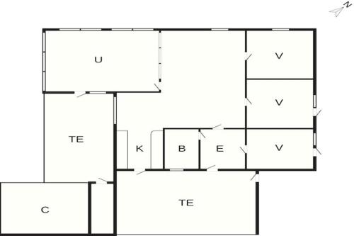 Grundriss der Unterkunft 6 person holiday home in Hals-By Traum
