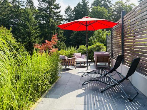 Taman di luar Erholen im Tiny House am Waldrand