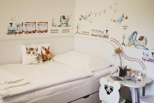 Kamzík Donovaly apartmány a štúdiáにあるベッド