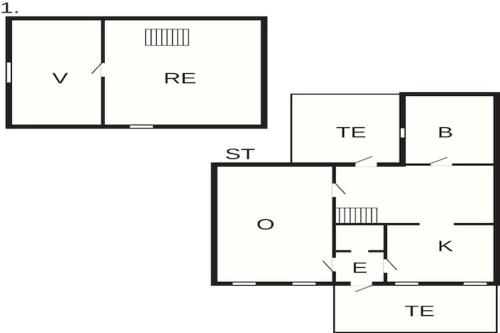 a block diagram of a house at Seaside Retreat in Bandholm-By Traum in Bandholm