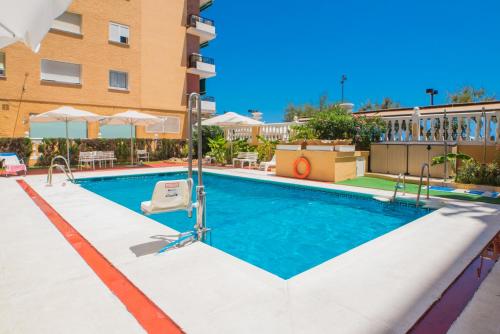 Perla Studio - 2 personas con Piscina, AC y WiFi a 1 min de la playa