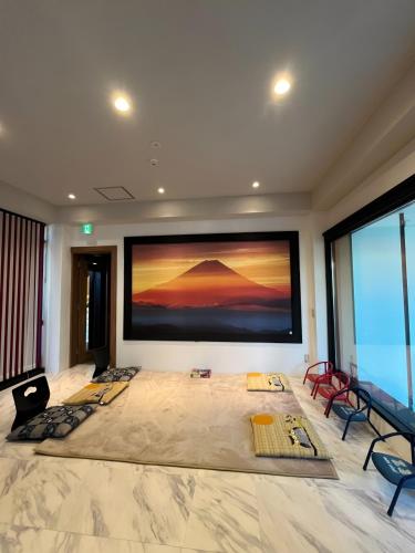 Χώρος καθιστικού στο Moonbay Beach Villa