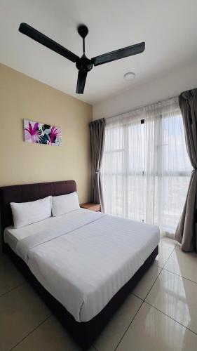 Ένα ή περισσότερα κρεβάτια σε δωμάτιο στο Trion KL Premium Residence
