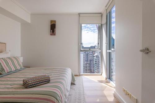 Postel nebo postele na pokoji v ubytování Luxury Apartment Brisbane CBD