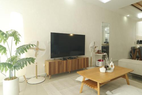 TV a/nebo společenská místnost v ubytování Casa Ina