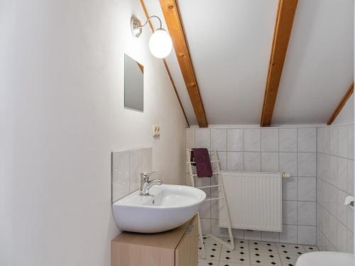a bathroom with a sink and a toilet at Apartment in St Stefan near Nassfeld Ski Area in Tratten