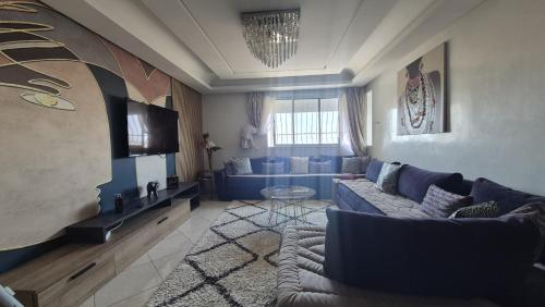 منطقة جلوس في 2P apartment, sea and pool