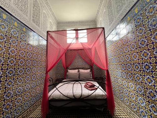 Postel nebo postele na pokoji v ubytování Riad Altura Coliving