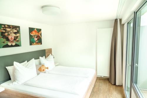 Katil atau katil-katil dalam bilik di Hotel Mediterra
