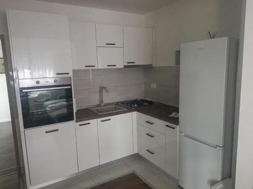 Kuchyň nebo kuchyňský kout v ubytování Apartman Maša