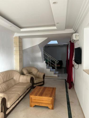 Χώρος καθιστικού στο Duplex with Unobstructed Sea View Sidi Bou Saïd