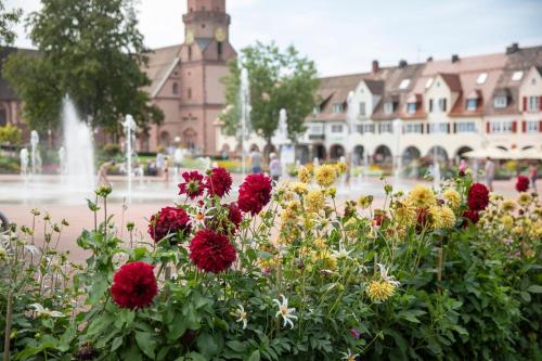 En have udenfor Lina's Ferienwohnung