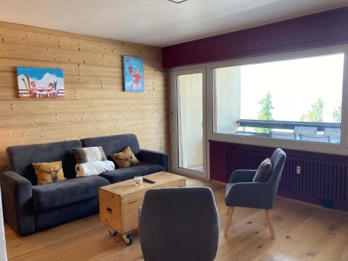 Χώρος καθιστικού στο Modern studio in Veysonnaz close to ski departure