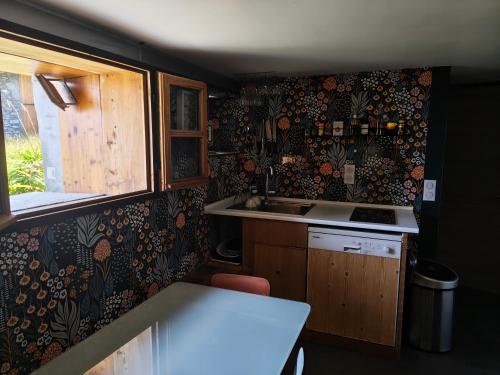 Kuchyň nebo kuchyňský kout v ubytování L'Alpage des pistes - Chalet skis aux pieds à La Plagne