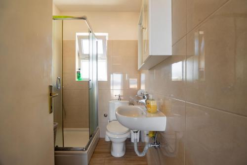 Koupelna v ubytování Apartment Toma