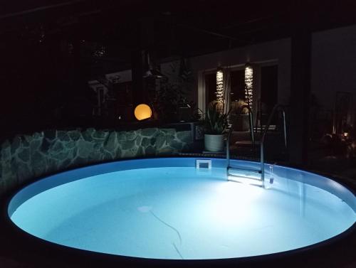 Πισίνα στο ή κοντά στο Ferienhaus Brückla-Urlaub zu zweit