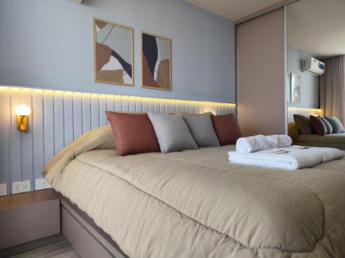 Cama o camas de una habitación en Departamento en Santa Fe Capital