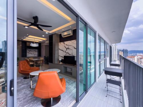 Ruang duduk di Luxury Condo Datum Jelatek Near KLCC, Wifi Netflix