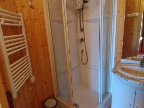 Bilik mandi di Chalet 4 pers avec Terrasse et Cuisine équipée - API-1-52-402