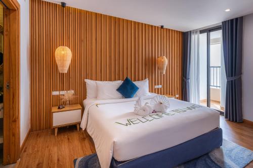 Katil atau katil-katil dalam bilik di Vias Hotel Vung Tau - Transportation Included