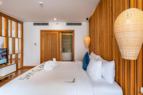 Katil atau katil-katil dalam bilik di Vias Hotel Vung Tau - Transportation Included