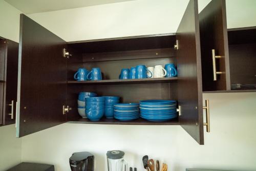 Η κουζίνα ή μικρή κουζίνα στο Casa en condominio monterrico