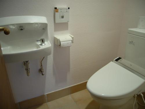 ein Badezimmer mit einer weißen Toilette und einem Waschbecken in der Unterkunft Ishigaki - House / Vacation STAY 14463 in Ishigaki-jima