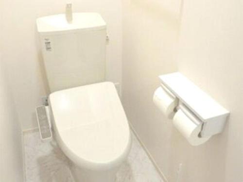 羽島市にあるGuest House Gifuhashima COCONE / Vacation STAY 33937のバスルーム(白いトイレ、トイレットペーパーディスペンサー付)