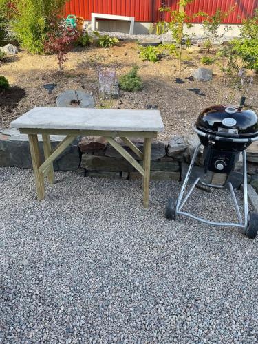 アパートメントの宿泊客が利用できるバーベキュー設備