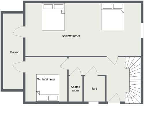 Půdorys ubytování Haus mit Garten in Landskron