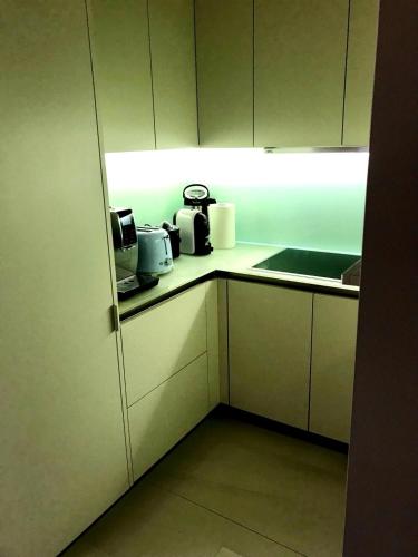 Una cocina o zona de cocina en Modern 1 Bedroom F1 Monaco Port