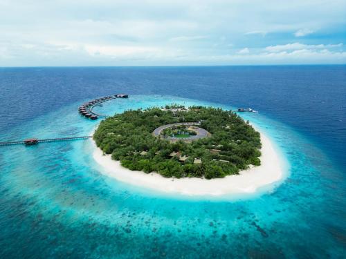 an island in the middle of the ocean at Park Hyatt Maldives Hadahaa in Gaafu Alifu Atoll