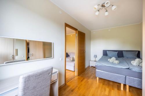 Cama o camas de una habitación en Free Parking 2 BR city center