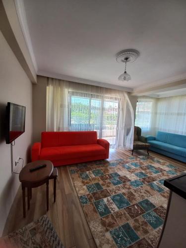 Ruang duduk di Yüksel Apart Private Pension 3rooms