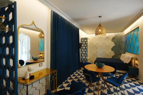 Χώρος καθιστικού στο Furore Blu Suite