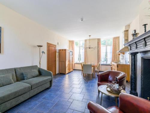 Coin salon dans l'établissement Apartment in Aywaille near Château de Dieupart