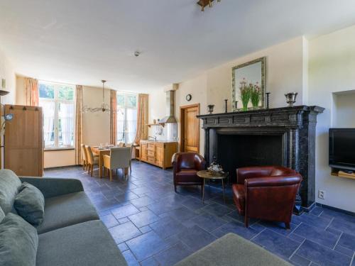 Coin salon dans l'établissement Apartment in Aywaille near Château de Dieupart