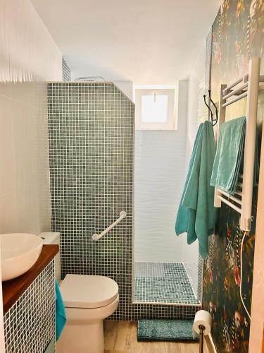 Ένα μπάνιο στο B&B Garden Suite