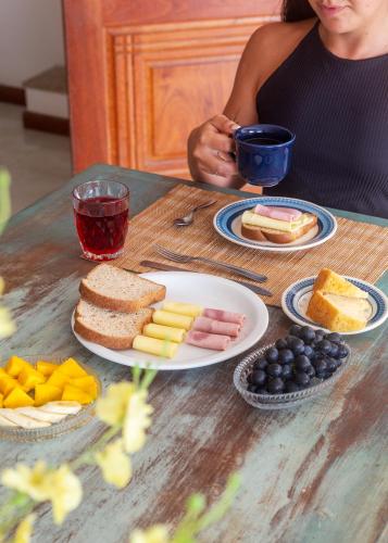 Mad på bed and breakfast-stedet eller i nærheden
