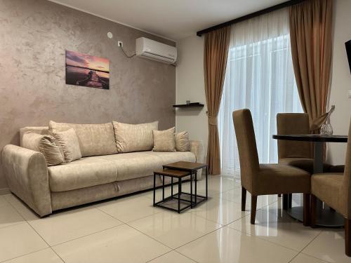 Χώρος καθιστικού στο Panorama apartments