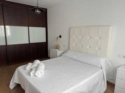 Een bed of bedden in een kamer bij Alojamiento Carioca